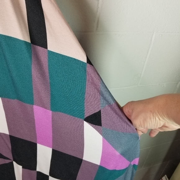 Mara Hoffman colorblock geometric swing sleeveless dress - Picture 7 of 8